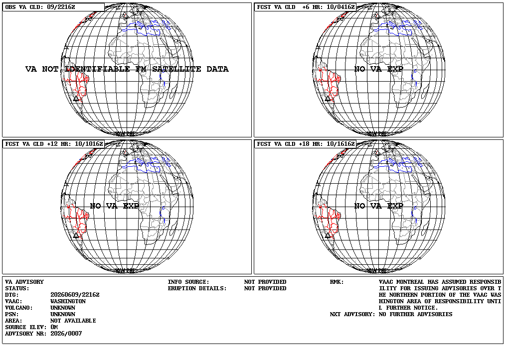 ICAO volcanic ash products